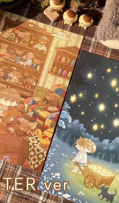 Arm Pillow Illustration Poster 2 Types