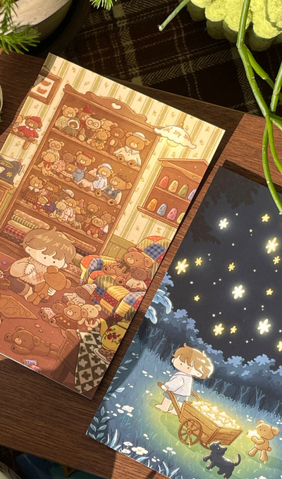 Palbegae Illustration Postcard 2 Types