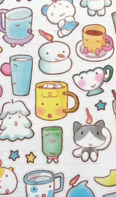 Jakku Jakku Studio Cup Friends Sticker