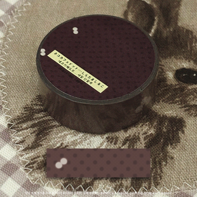 NekoMaideSoup NeKo Cafe Dot - Three Red Bean Porridge Masking Tape