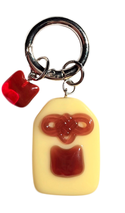 Melting Glee Bal-bal Lucky Charm Keyring - Pudding