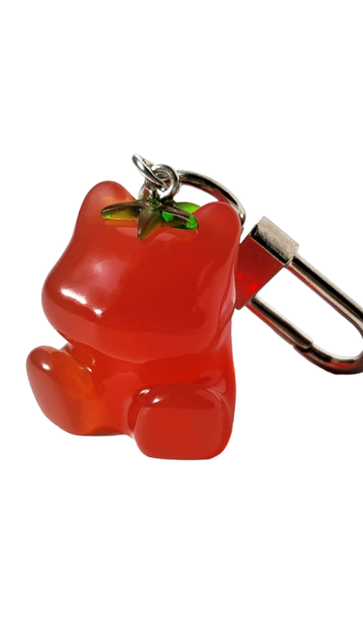 Melting Glee Tomato Pom Pom Keyring
