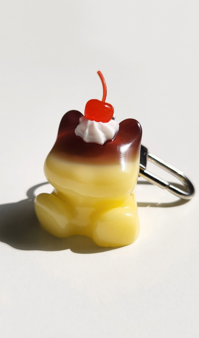 Melting Glee Pudding Charm Keyring