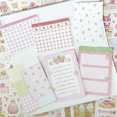 Moya Factory Fluffy Strawberry Matte Sticker Pack