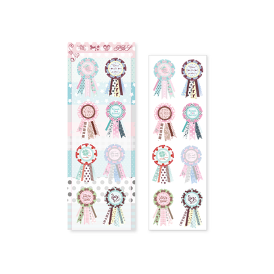 Pearlybutton Soft Emblem Rosette Sticker
