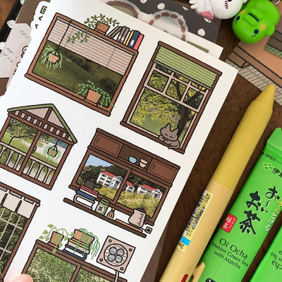 Yun-gu Matcha Collection Sticker 4 Types