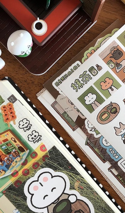 ユング抹茶コレクション ステッカーパッケージ