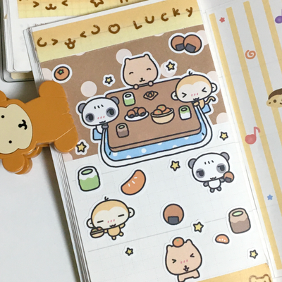 Happy Happy Moo Kotatsu Mandarin Yum Yum Sticker