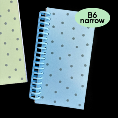 A Piece of Things B6 Narrow Scrap Journal ver.3 - Cream Blue