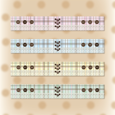 Way to Fetch Toggle Closure Puppy Masking Tape 4 Types