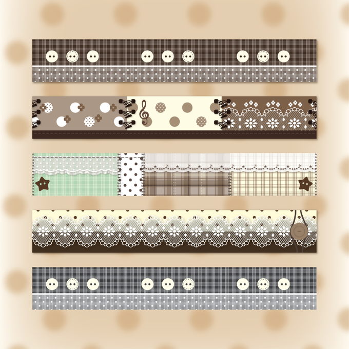 Way to Fetch Winter Clothes Collection Masking Tape 5-Type Set