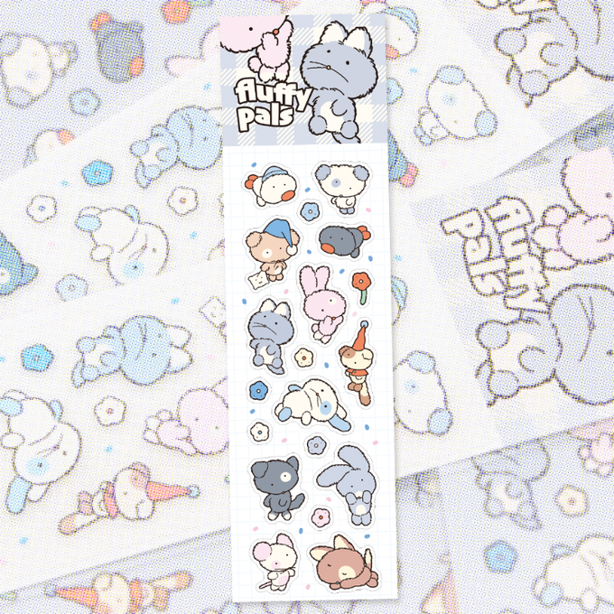 Keiki Fluffy Friends Seal Stickers