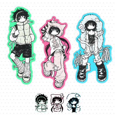 AmuStudio RGB Sticker 3 Type