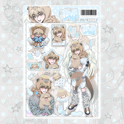 Mangsu Shop Na Ana HUG ME Sea Otter Sticker