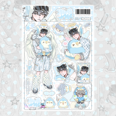 Mangsusan Naaana HUG ME Antarctic Penguin Sticker