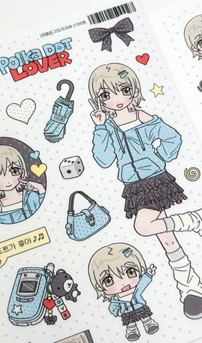 エッチャルムンク ドットラバースティッカー