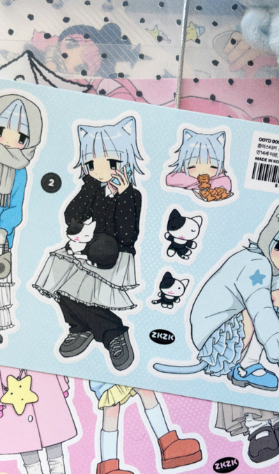 自繰自繰スタジオ OOTD 005 ステッカー