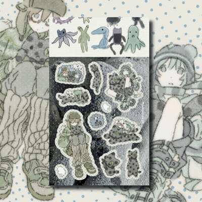 Kyung-gye Socks Cat Together Sticker