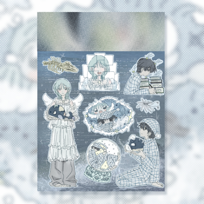 Border Tears Memory Waves Sticker