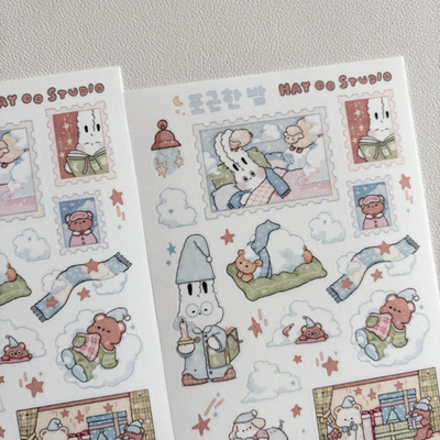 Heyoostudio Cozy Night Sticker