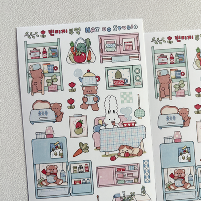 Hey Oo Studio Vintage Kitchen Sticker