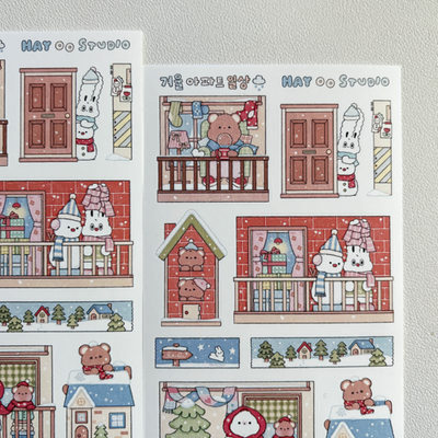 Hey Oh Studio Winter Apartment Daily Life Sticker