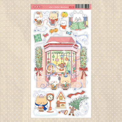 Westies Shivering Cold Sticker