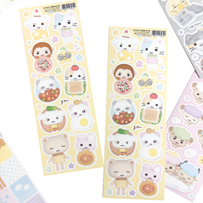 Moitoi Blanket-Covered Friends Sticker