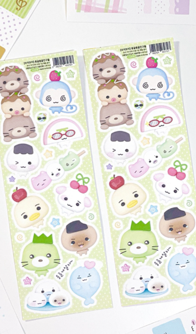 モイットイ もこもこ仲間たちシール