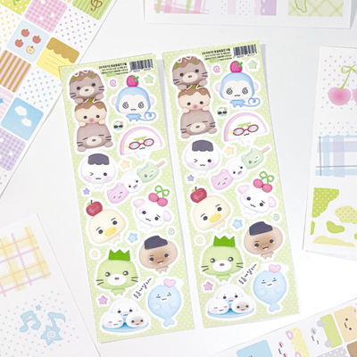 Moittoi Round Round Friends Sticker