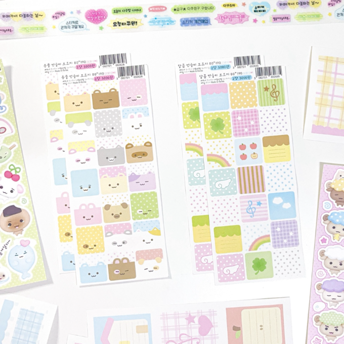 Moitto Monthly Matte Sticker 2 Types