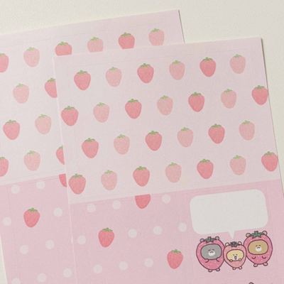 Dunginarа Strawberry Square Sticker