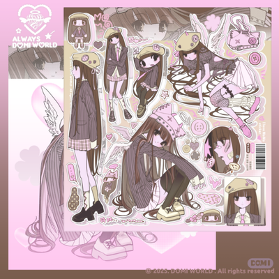 Domino World Momo Collection Sticker