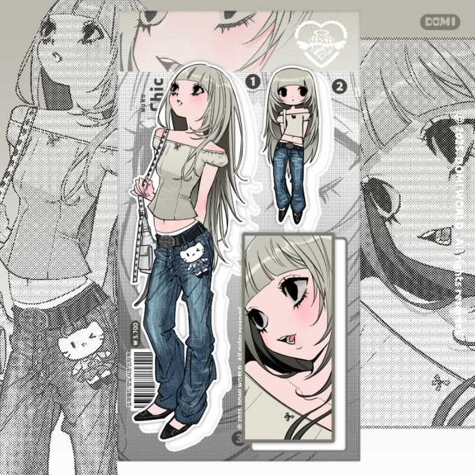 Domi World Mono Chic Sticker
