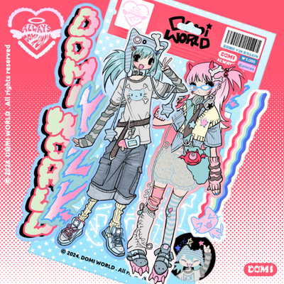 Domi World Y2K Piece Sticker
