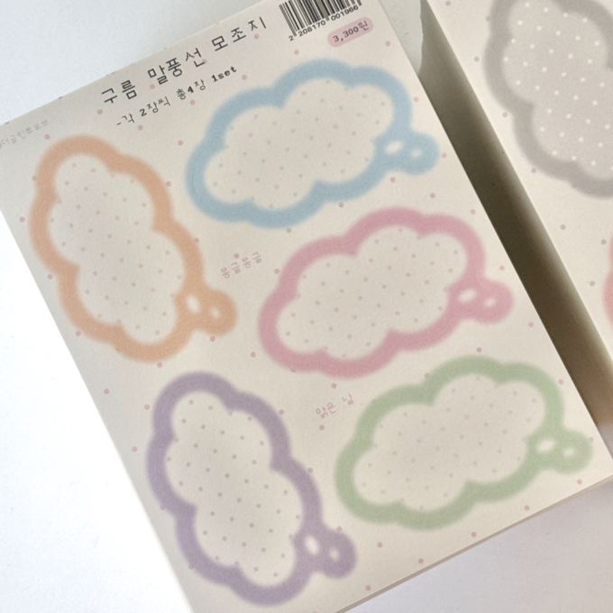 The Glint Of Cloud Speech Bubble Kraft Paper Sticker