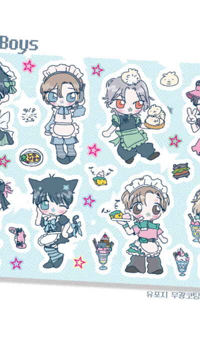 잘사라 Maid Boys ステッカー