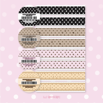 Way Too Fetch Pattern Scrunch Masking Tape 4 Types