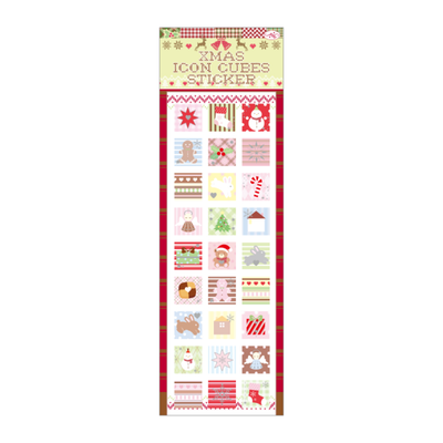 Pullybutton X-MAS Icon Cube Sticker