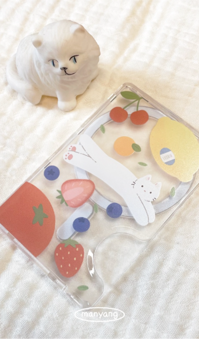 まなんフルーツニャンニャ MagSafe カードウォレット