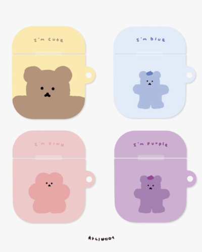 [チャニベア]カラー チャニベア エアポッドケース 4色