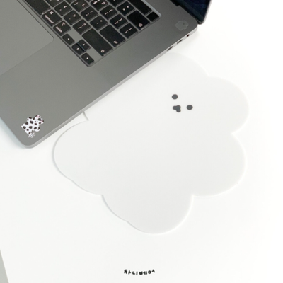 Charny Bear White Charny Bear Mouse Pad