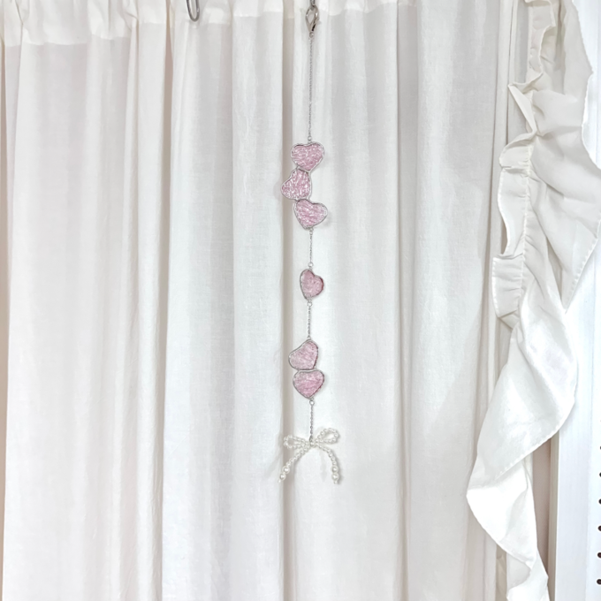 Aubrey Ribbon Heart Suncatcher