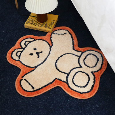 [Romane] Shape Bath Mat_Donut Bear