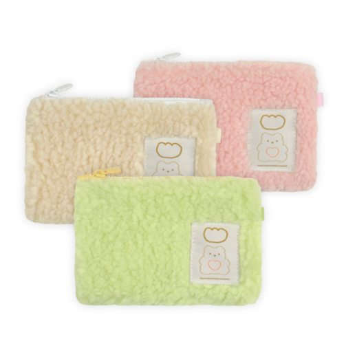 Fukafuka Studio Fluffy Card Pouch 3type