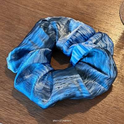 Piece of Journey Hair Scrunchie Ocean Fragment