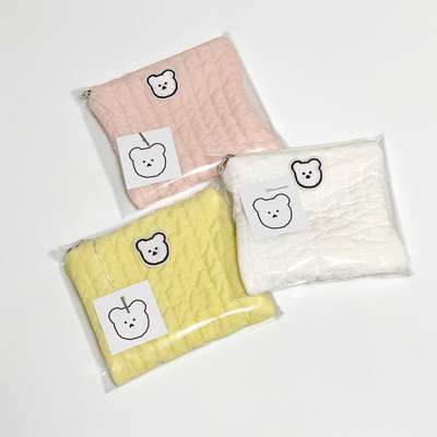 [Chani Bear] Fluffy Chani Mellow Pouch 3 Colors