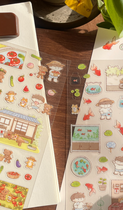 Pillow Arm Summer Sticker 2 Types