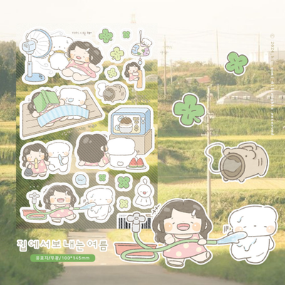 Hi Gomi Summer at Home Sticker