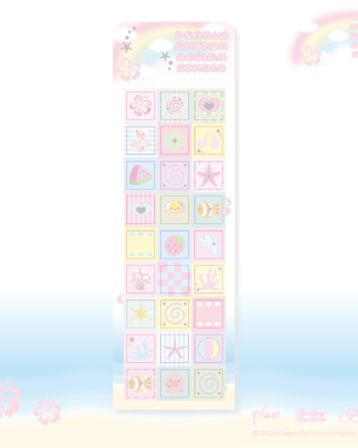 Pearl Button Summer Daily Mini Sticker